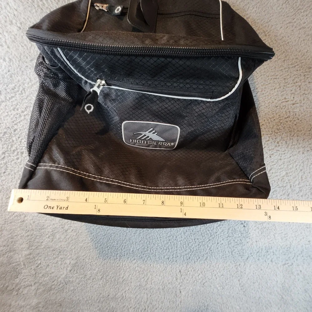 High Sierra Backpack‎ Black Travel School Bag Carry On Luggage Adjustable Straps